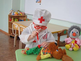 Мы играем в "Больницу для зверей"